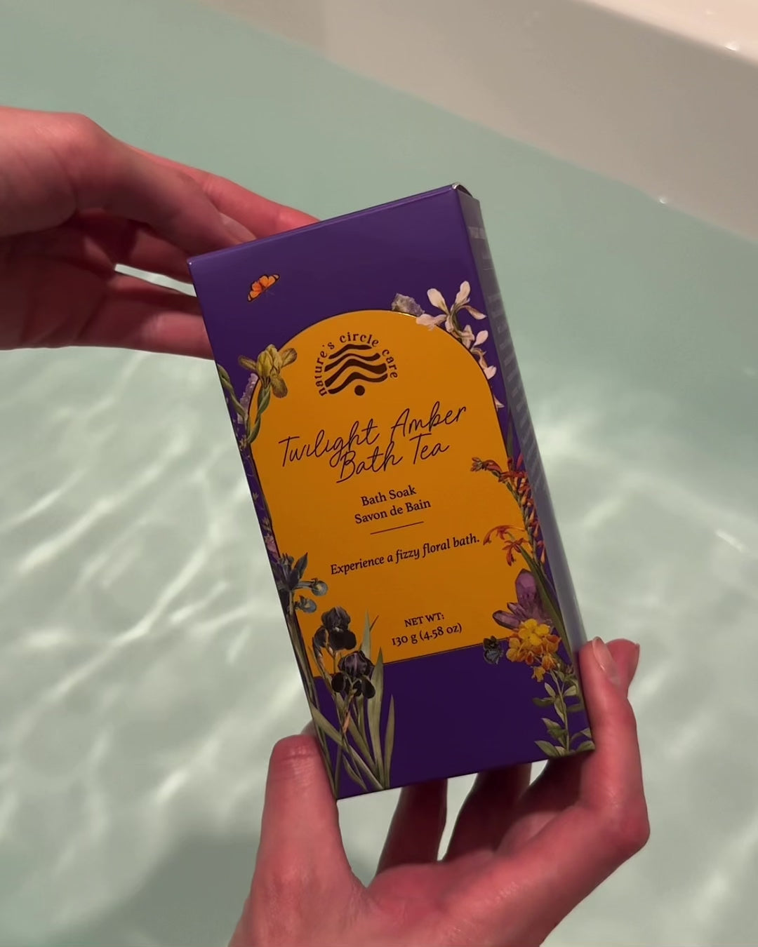 A relaxing bath ritual featuring Twilight Amber Bath Salt by Nature’s Circle Care. Watch as luxurious Himalayan and Dead Sea salts dissolve, releasing soothing botanical extracts, jasmine and rose petals, and a warm amber aroma. Designed for deep relaxation, skin nourishment, and a spa-like aromatherapy experience at home.