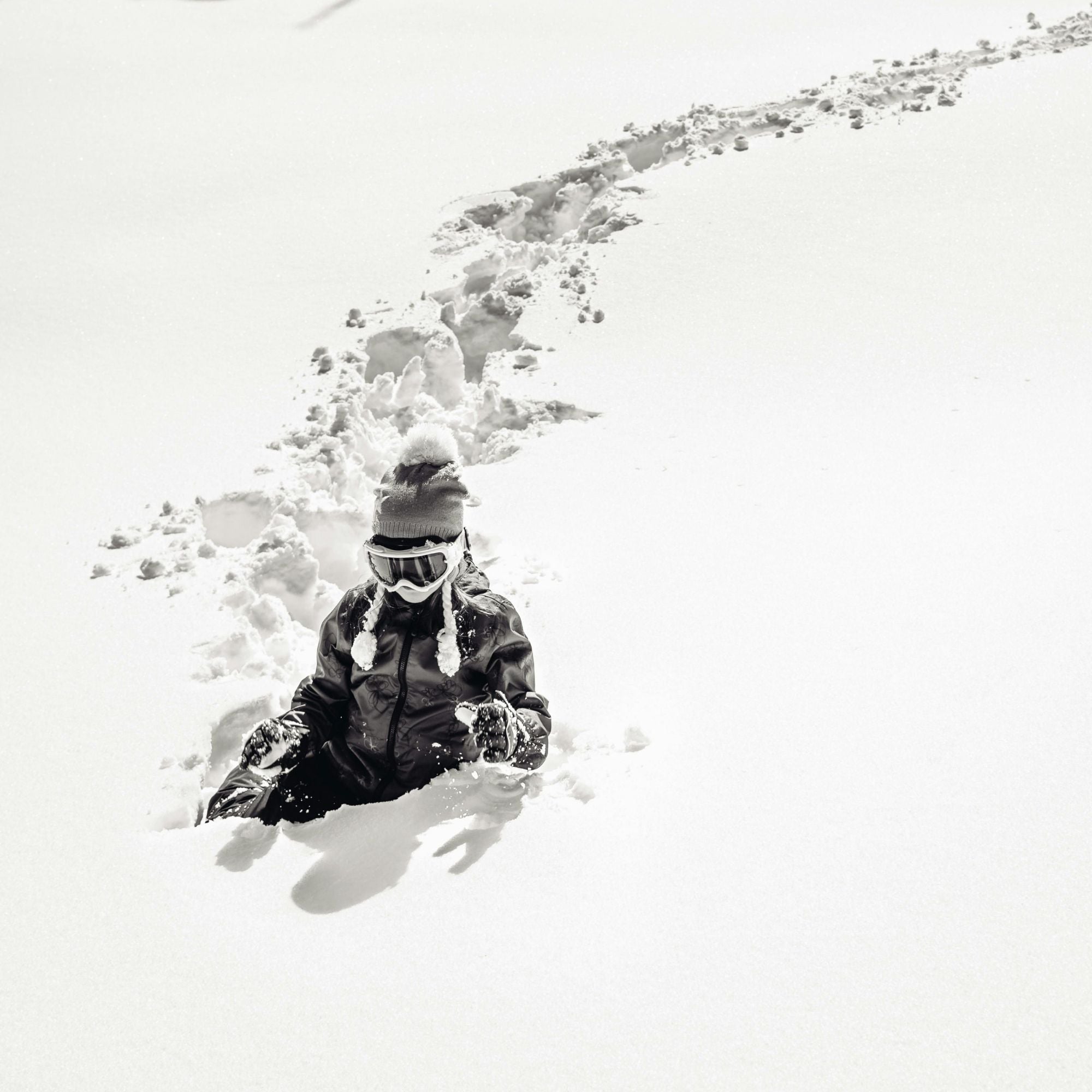 A person enjoying the Canadian winter outside, feeling amazing inside because their skin is hydrated and nourished using Nature’s Circle Care products.