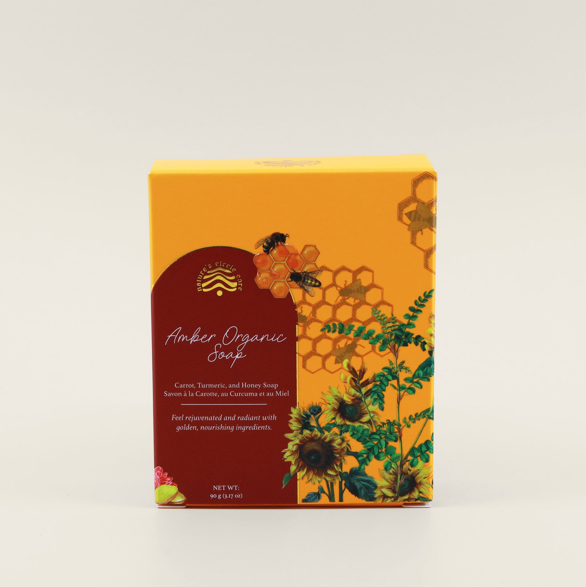 Carrot, Turmeric, and Honey Soap box by Nature's Circle Care