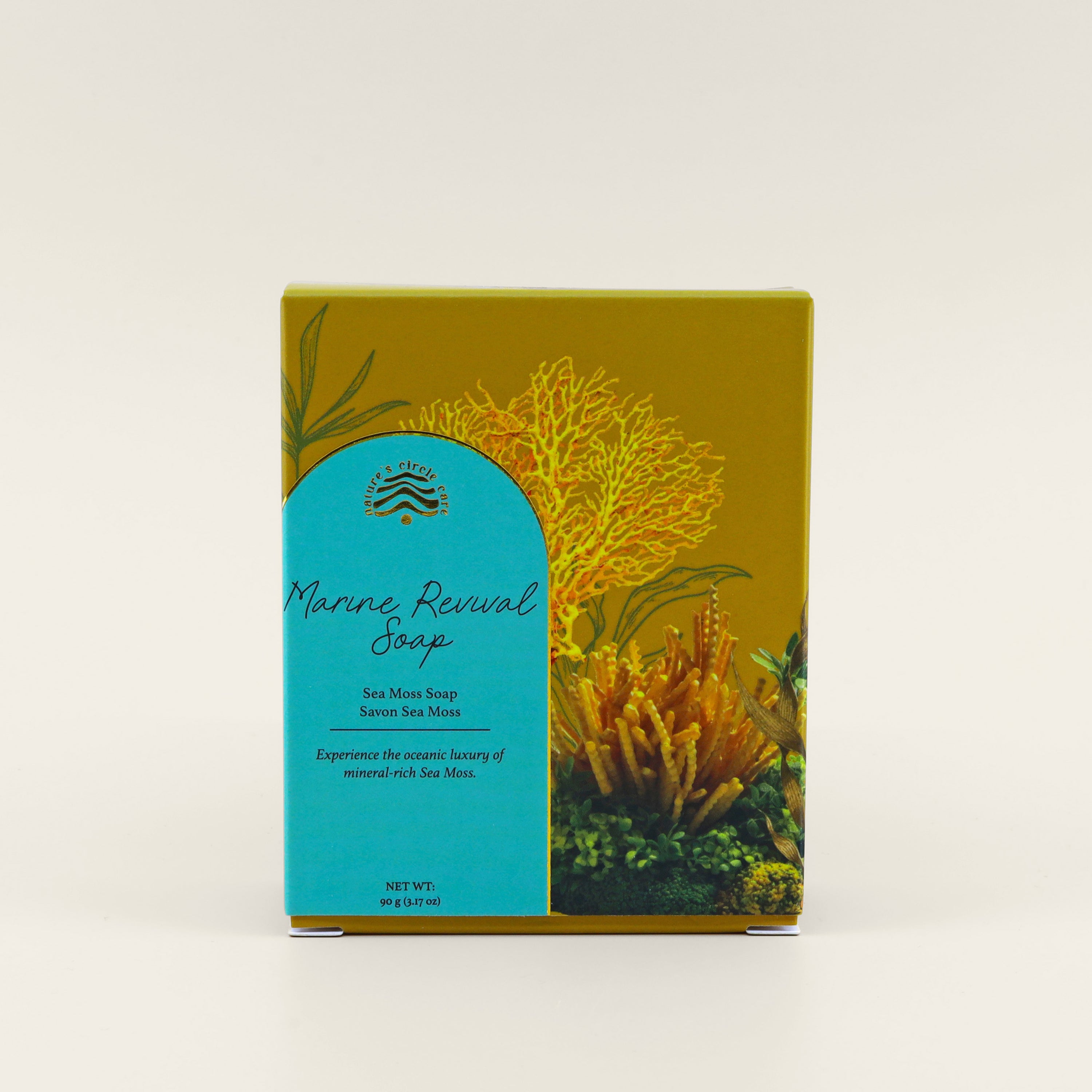 Sea Moss Soap box by Nature's Circle Care.