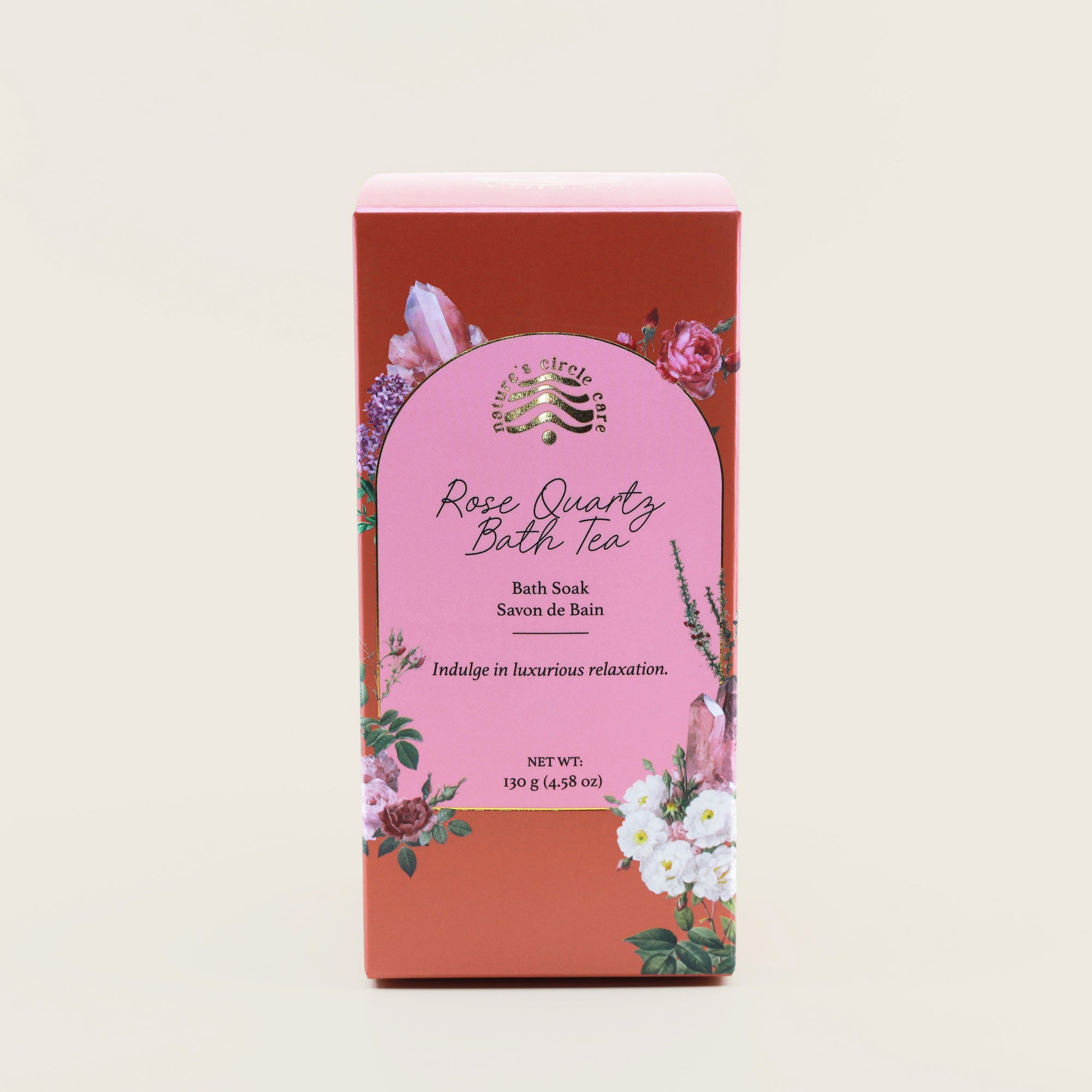 Rose Bath Salt box by Nature's Circle Care.